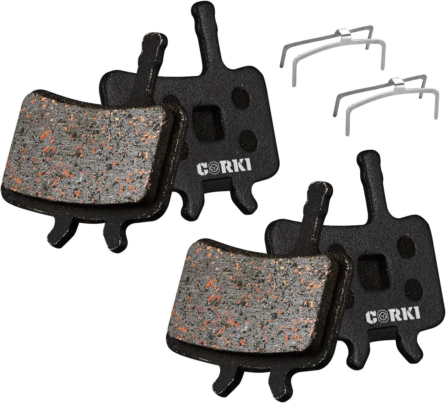 2 Pairs Bicycle Disc Brake Pads for Avid BB7 Juicy 3 5 7 (Resin,Semi-Metallic,Sintered Metal)