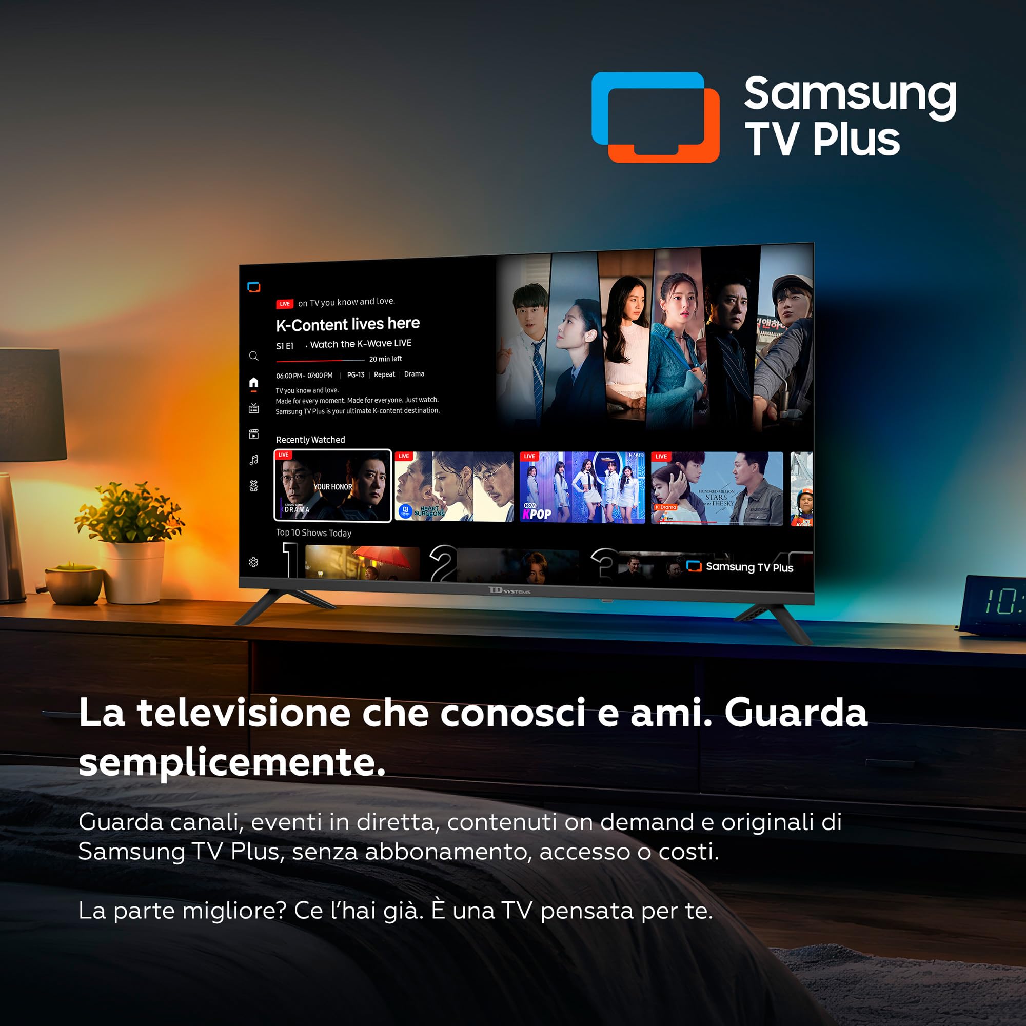 TD Systems - Smart TV 32 Pollici HD con Tizen OS 8.0 Powered by Samsung, Televisore HDR10 con Sintonizzatore Triplo, Televisori 2026 | PRIME32C22TIZEN