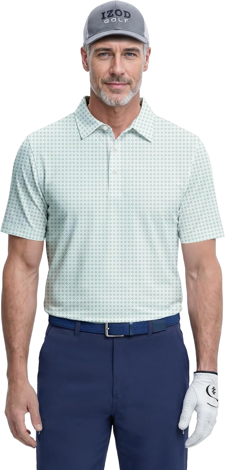 Izod Men's Swingflex Elite Short Sleeve Golf Polo