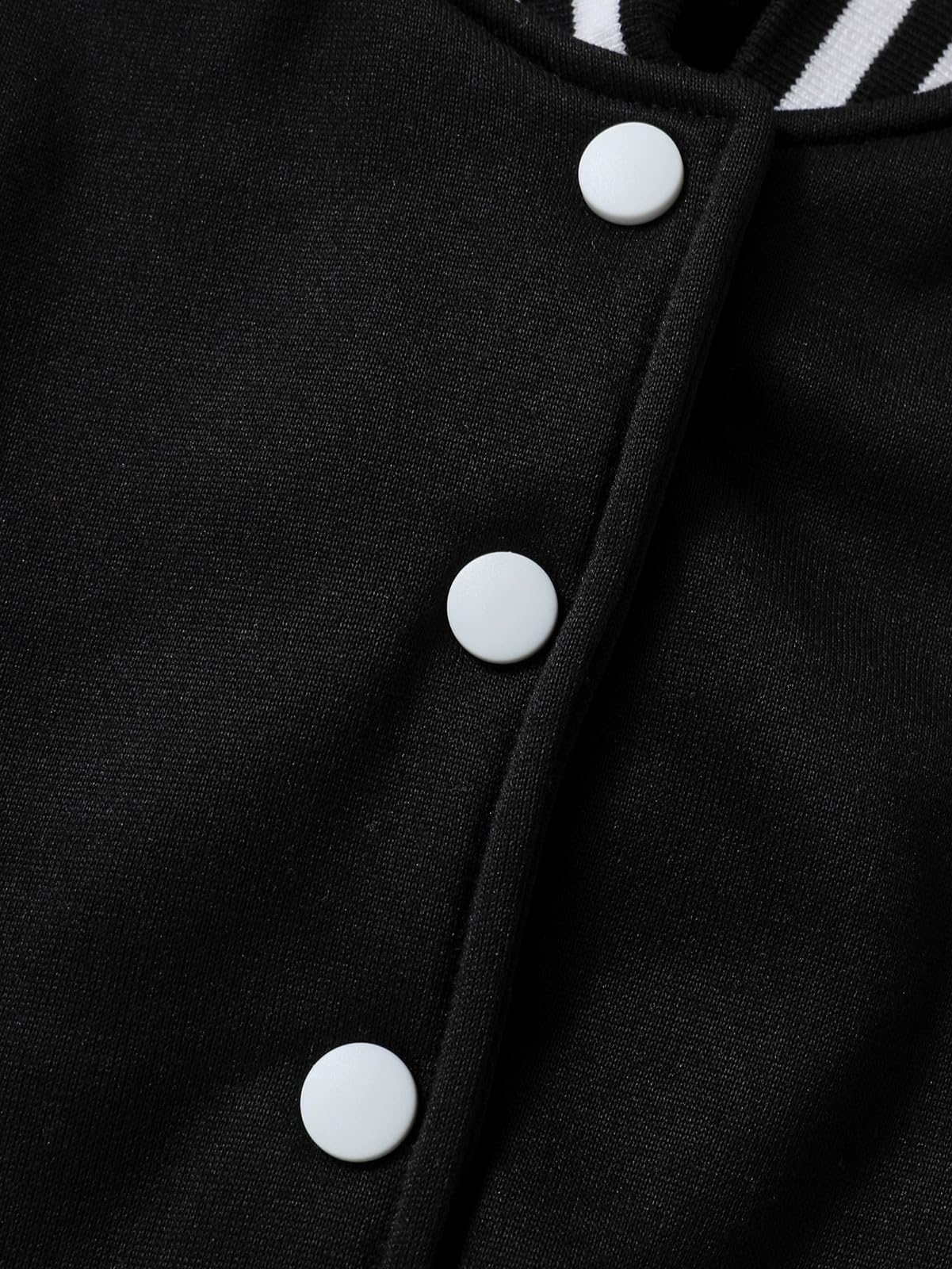 Genérico Chaqueta Universitaria NiñA,Chaqueta De BéIsbol Con Estampados Para NiñOs Y NiñAs Ligera Y Elegante Ideal Para Jugar De Forma Informal