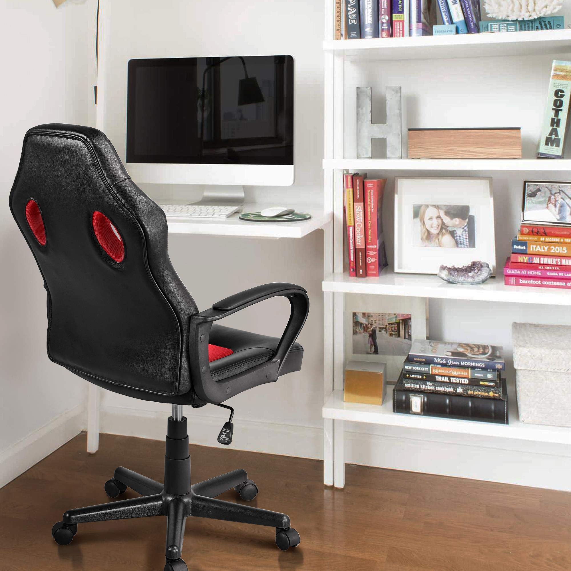 Yaheetech Gaming Chair Adjustable High Back Racing Chair Ergonomic