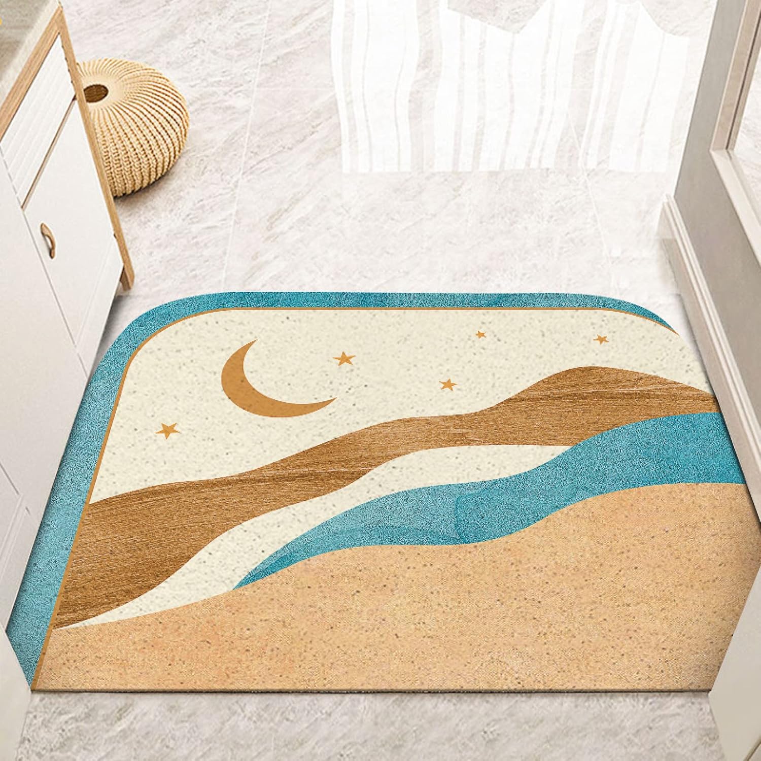 ウェルカム ドアマット 玄関 マット 北欧 バスマット 足ふきマット 滑り止め 室内 屋外エントランス おしゃれドアマット 泥落とし