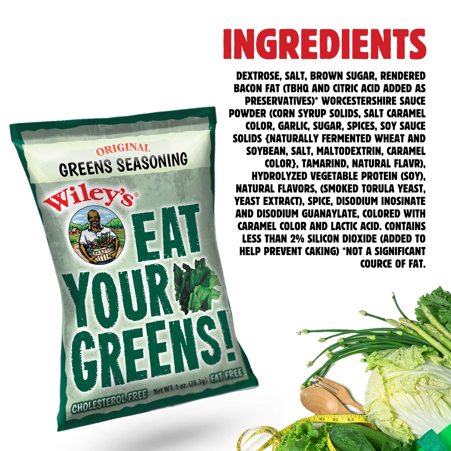 Concord Foods Southern Style Greens Kale Seasoning Mix (Pack Of 4) Oz Packets