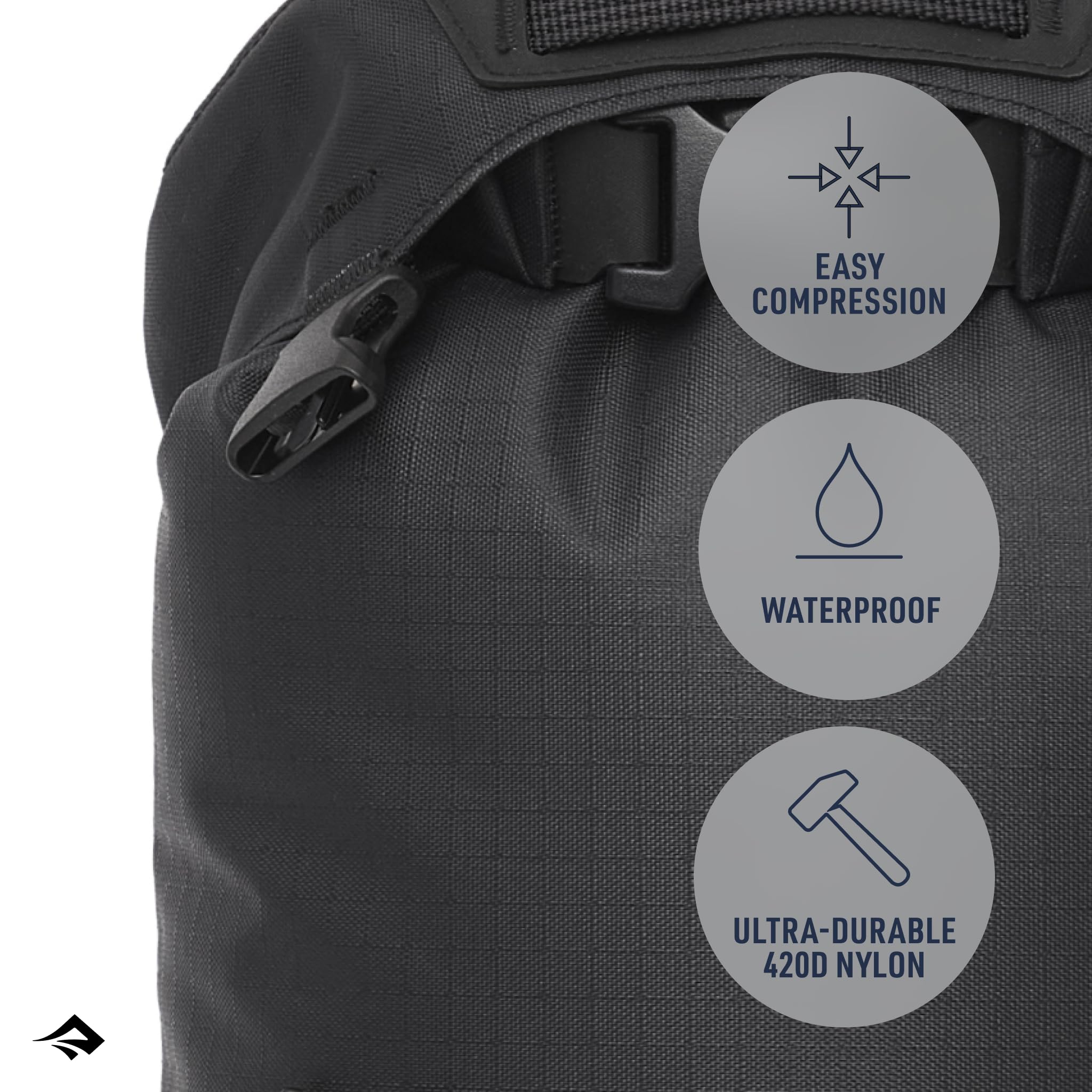Sea to Summit Evac Heavy Duty Compression Dry Bag 8L Jet Black