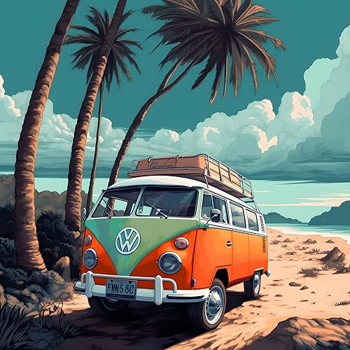 HONGYA - Kit de pintura por números para adultos, pintura por números, 16 x 20 pulgadas, pintura al óleo para sala de estar, dormitorio, decoración