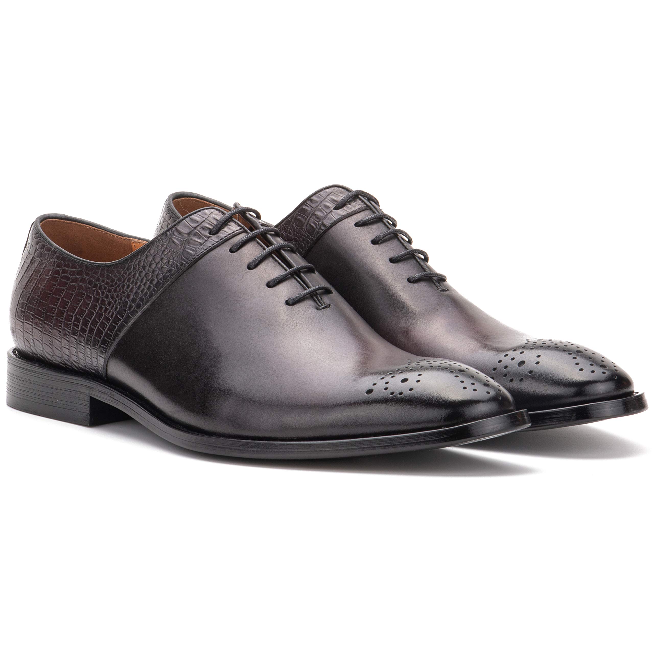 Vintage Foundry Co. Felix Men’s Fashion Handcrafted Casual Oxford Burgundy Leather Laced Brogue Dres