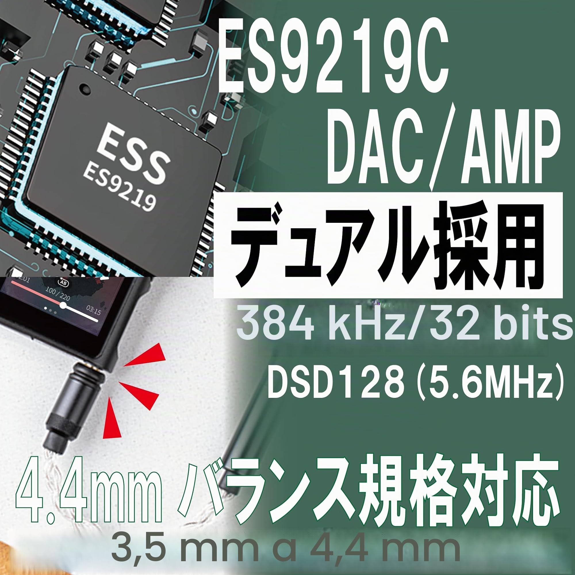 Shanling M0 Pro Reproductor de música portátil de alta resolución con Bluetooth 5.0 y función DAC (negro)
