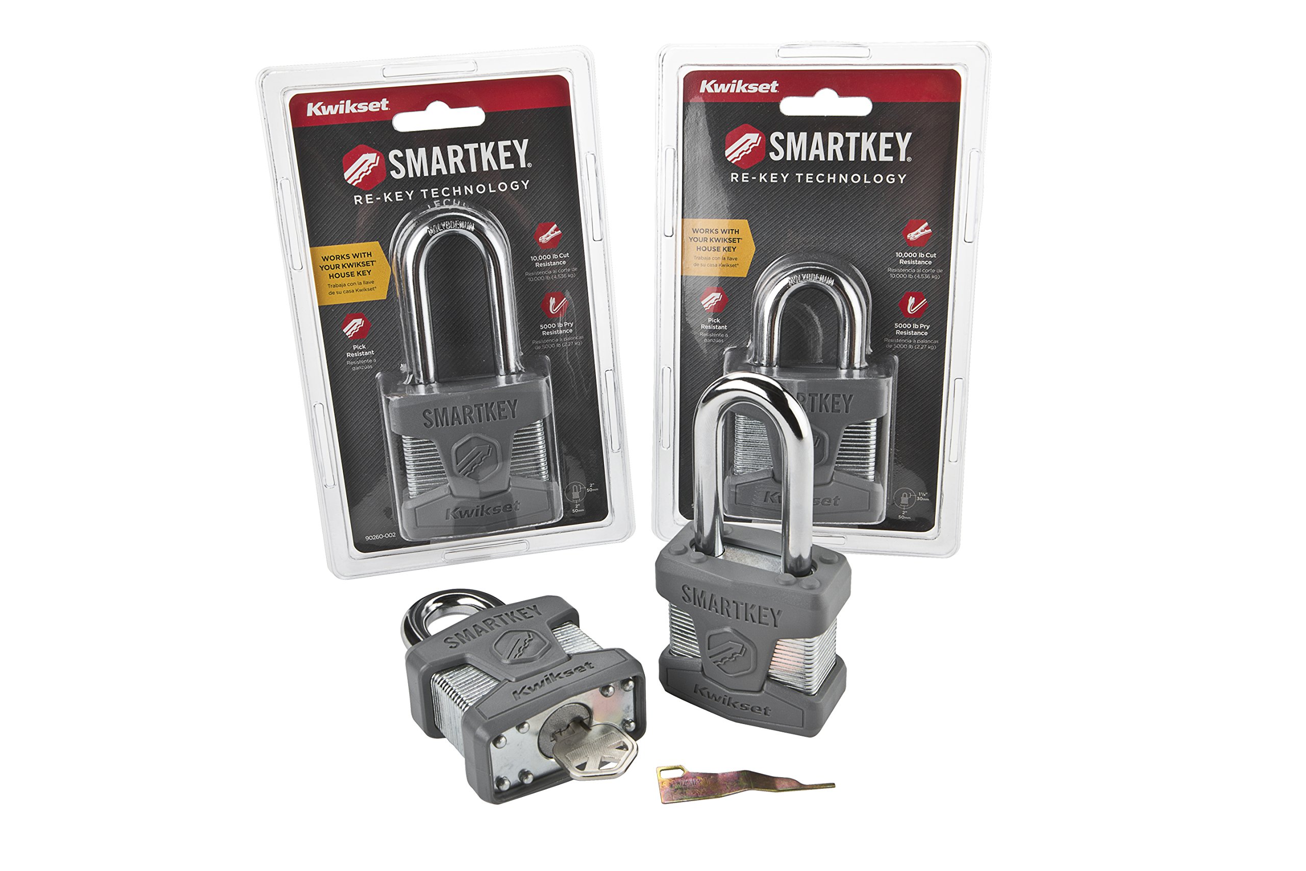 Kwikset 026SMT STD SHKL PDL 50MM 50mm Smart Key Padlock