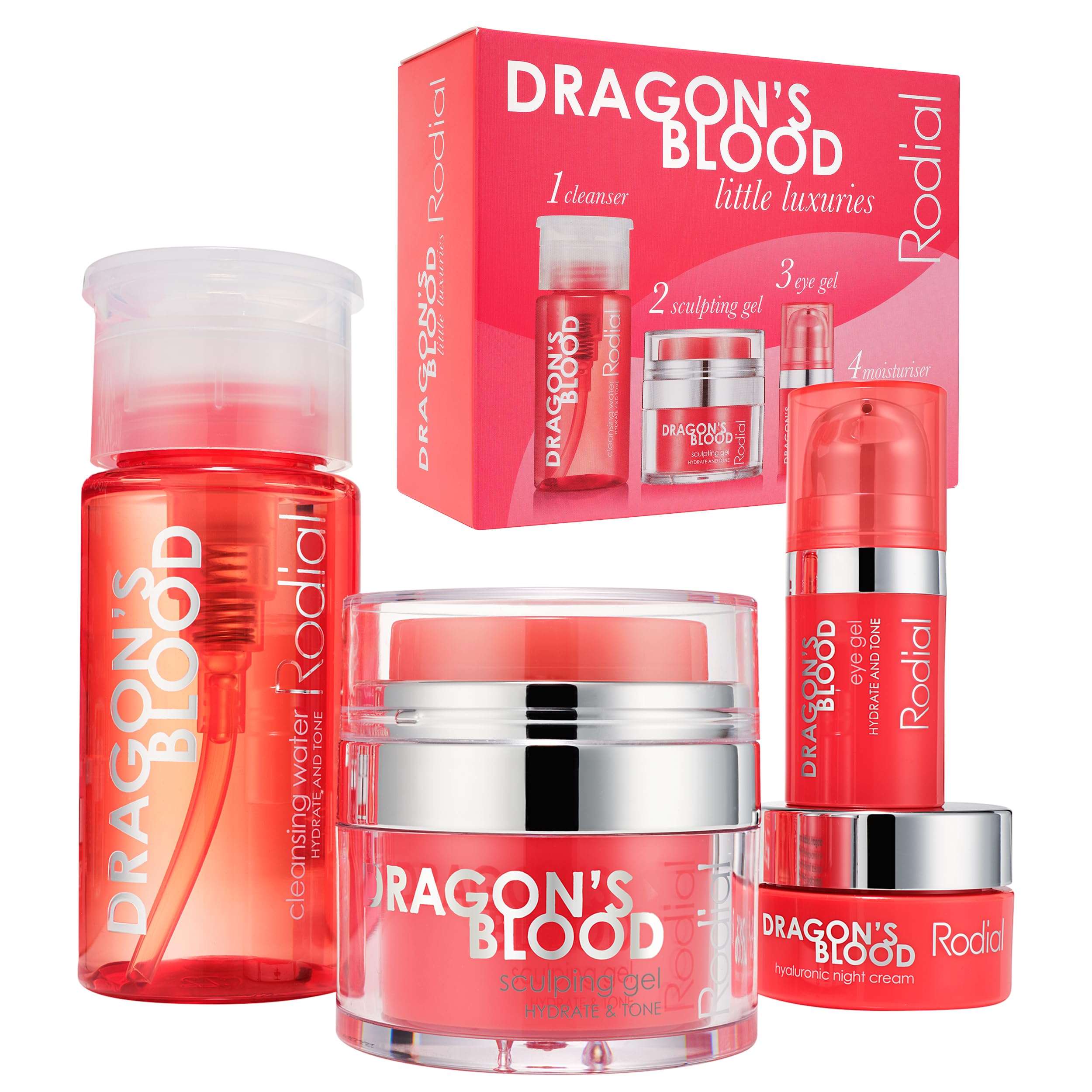 Rodial Dragon’s Blood Little Luxuries Kit - Travel Size Hydrating Skincare Set with Cleansing Water, Sculpting Gel, Eye  — beauty deal on Shopping With Noya