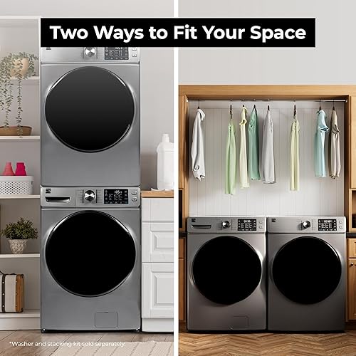 Miniatura 7 de Kenmore Secador de gas de carga frontal de 8.0 pies cúbicos, protector de arrugas con vapor Accela para reducir la estática y los olores, secado