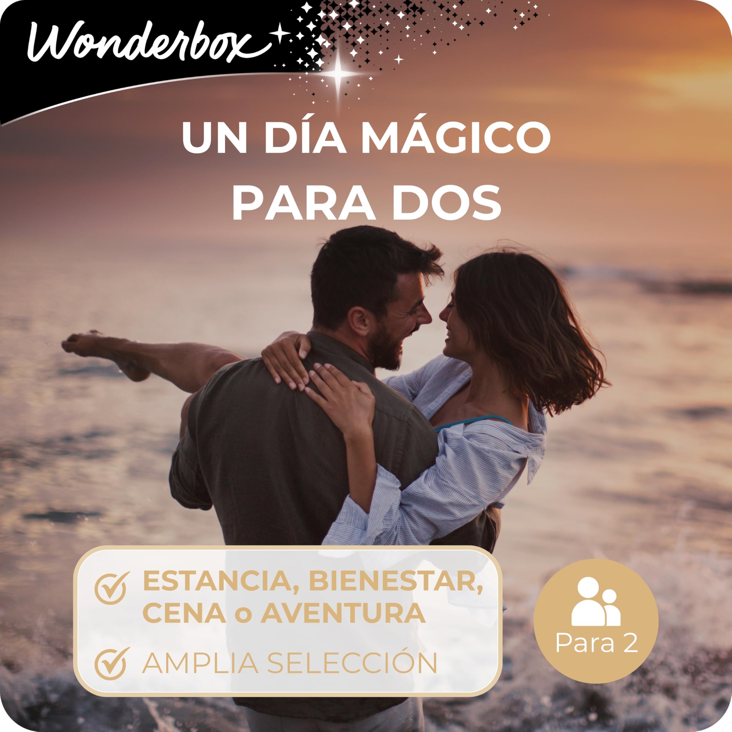 WONDERBOX - Caja Regalo - UN Dia MÁGICO para Dos - 3.360 experiencias en España y Europa | 1 actividad a elegir - Más de 8500 experiencias - Estancia, cena, ritual exclusivo o aventura