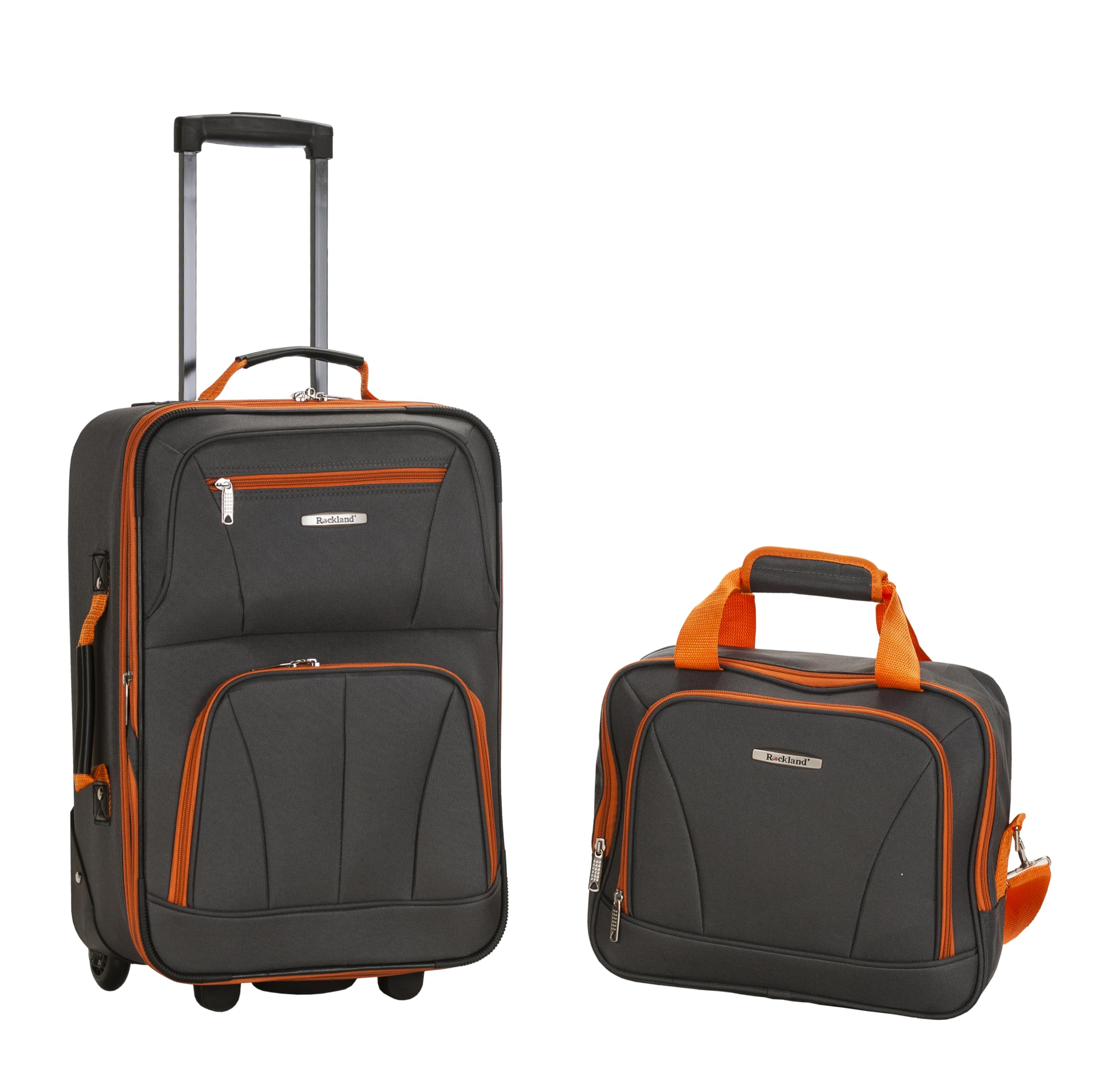 Rockland Fashion Softside Upright Luggage Set