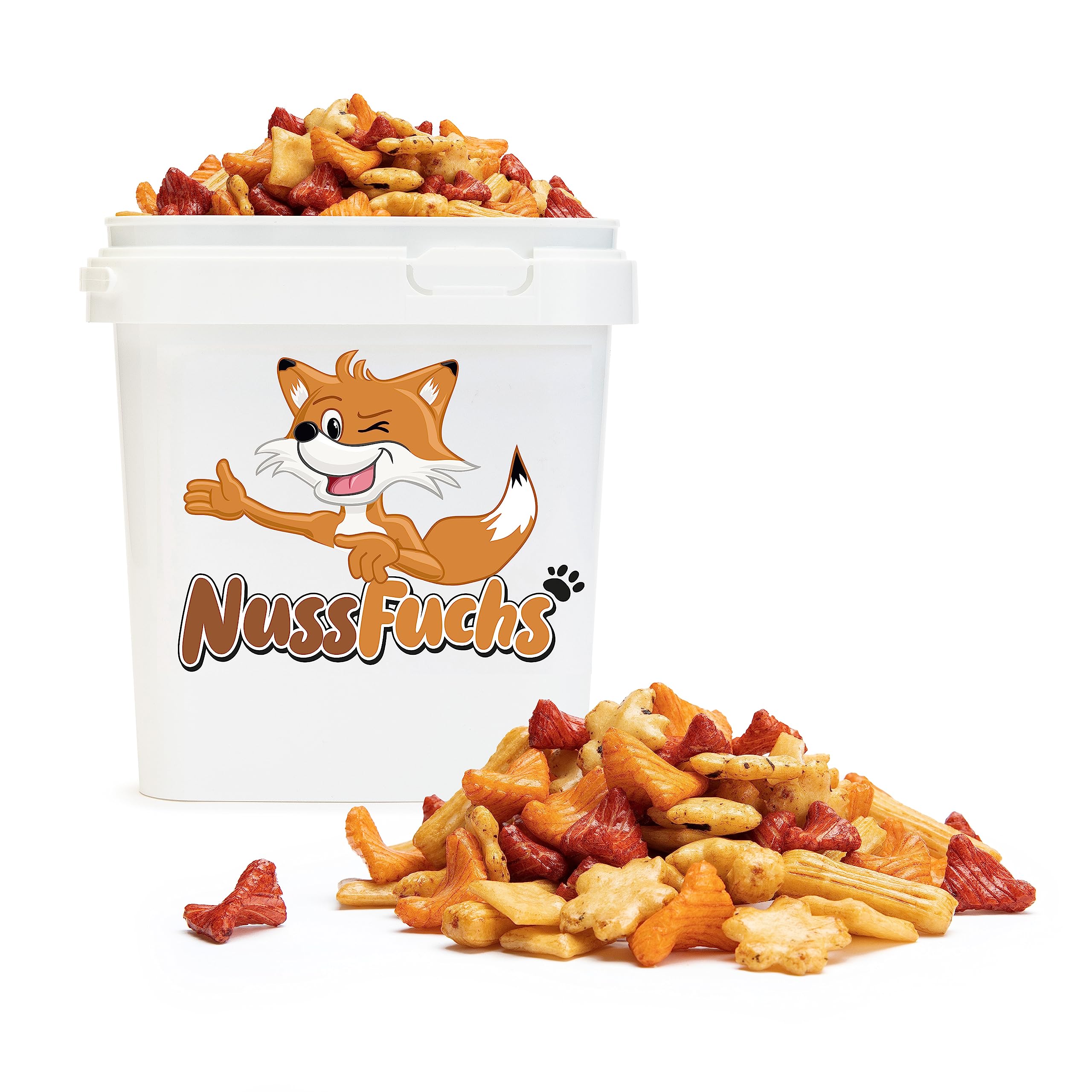 Reiscracker Mix 1,5kg Asia Fuji Reiscracker Mix salzig & würzig mit Sojasauce & feinem Paprika Geschmack knusprige Reis Crackers Snack Mischung - ideal für zwischendurch (1,5kg)