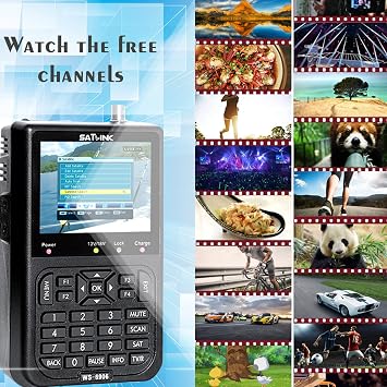 Satellite Signal Finder,Sunydog SATLINK WS6906 3.5in LCD Display Data Digital Satellite Signal Finder Meter