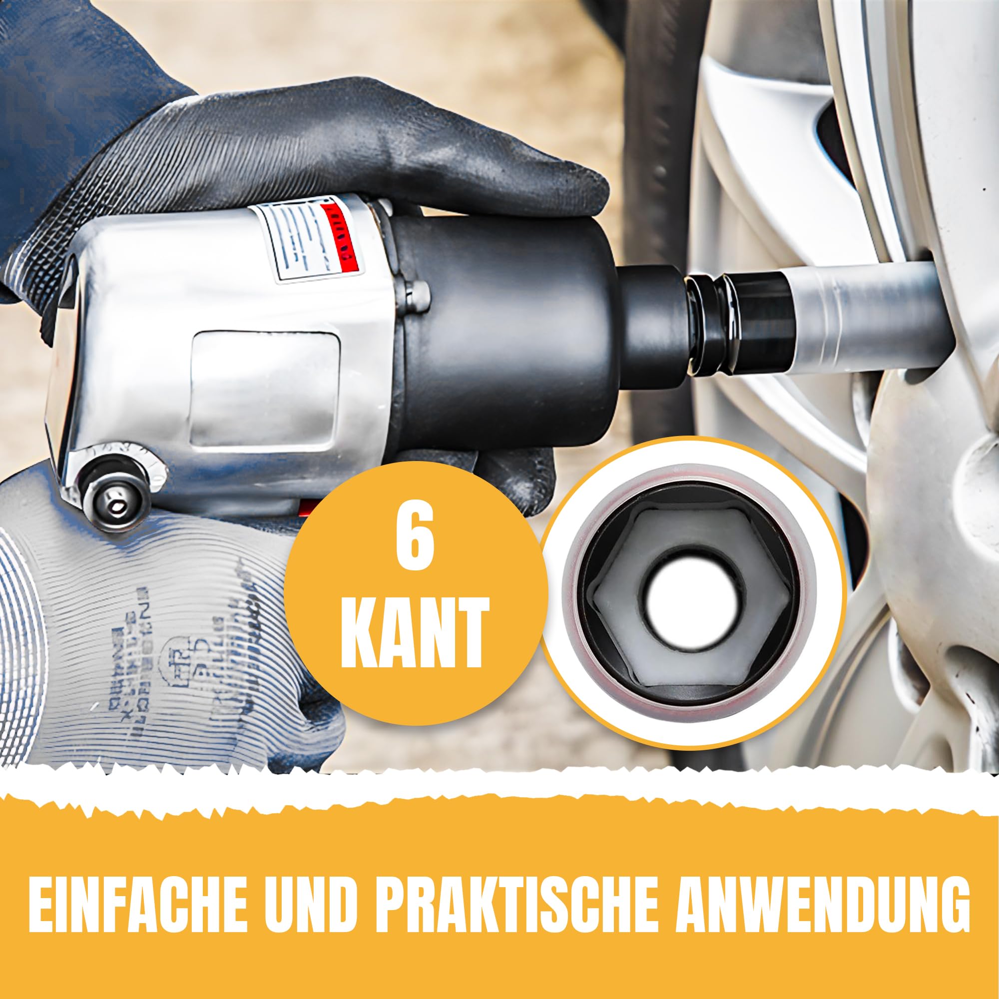 BGS Alufelgen Schon-Nuss 21 Mm – Impact-Kraft Einsatz Für 1/2" Ratsche, Industriequalität