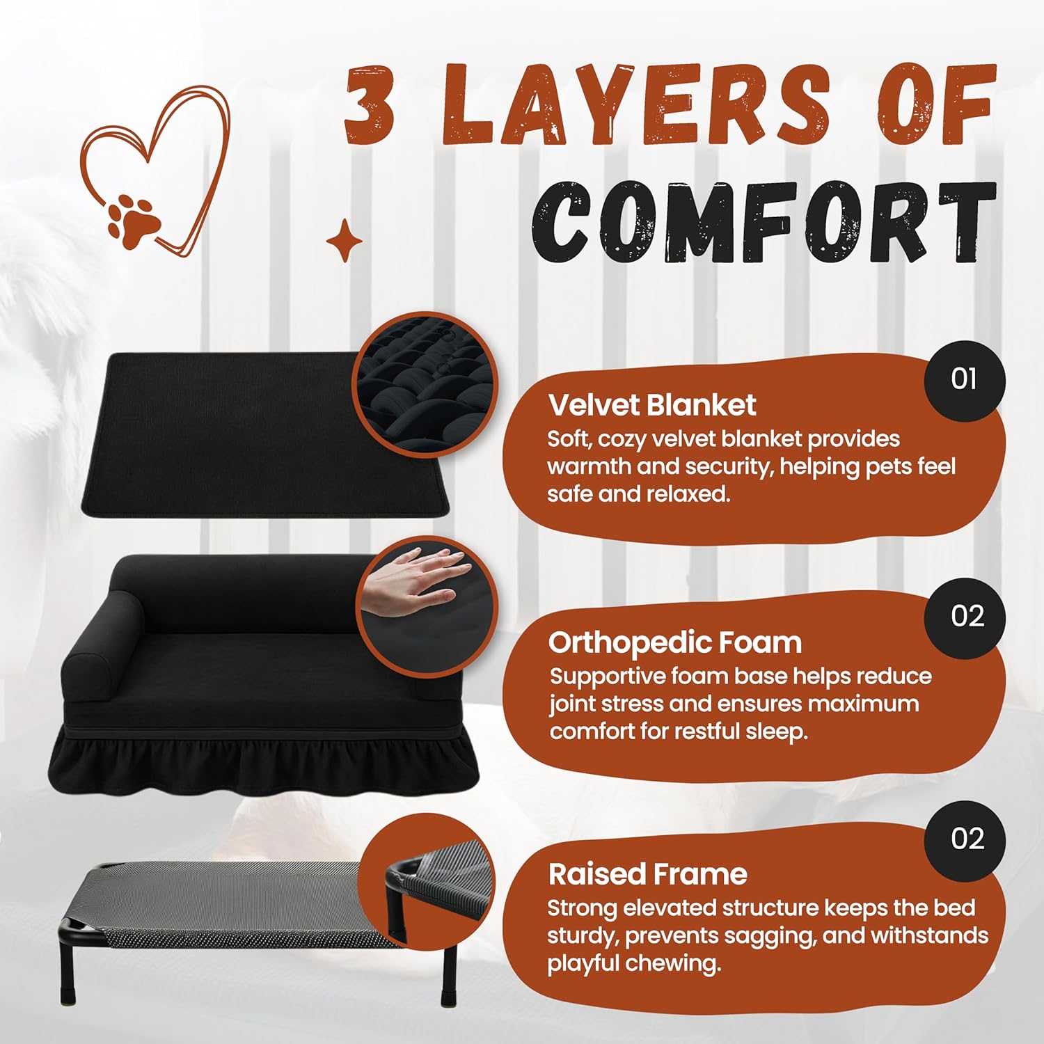 Ultimate Comfort: Review of the Extra Small 3-in-1 Orthopedic Memory Foam Dog Bed