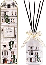 COCORRÍNA 170ml Christmas Fragrance Diffuser with 8 Sticks, Christmas Vanilla, Long Lasting Home Scent, Essential Oils, Stick Diffuser for Bathroom and Decoration