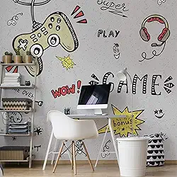 Papel de Parede Video Game para Quarto Gamer Painel 6m²