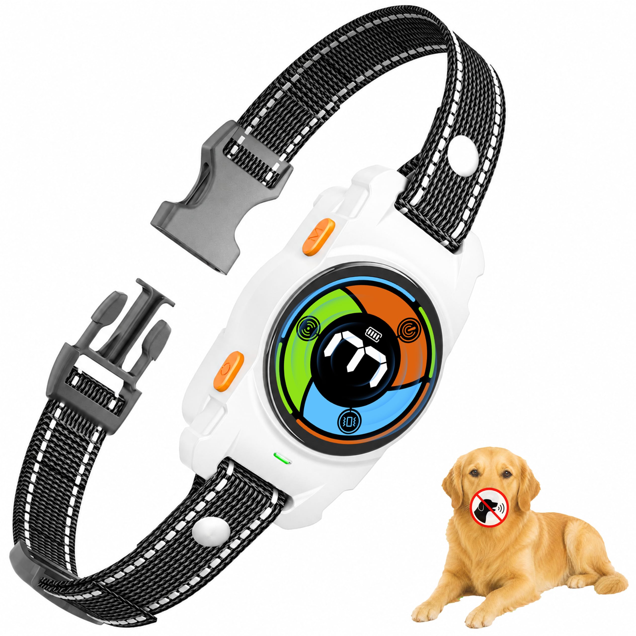 Anti Barking Collars, Ultrasonic Non-Shock Dog Barking Device Collar IPX7
