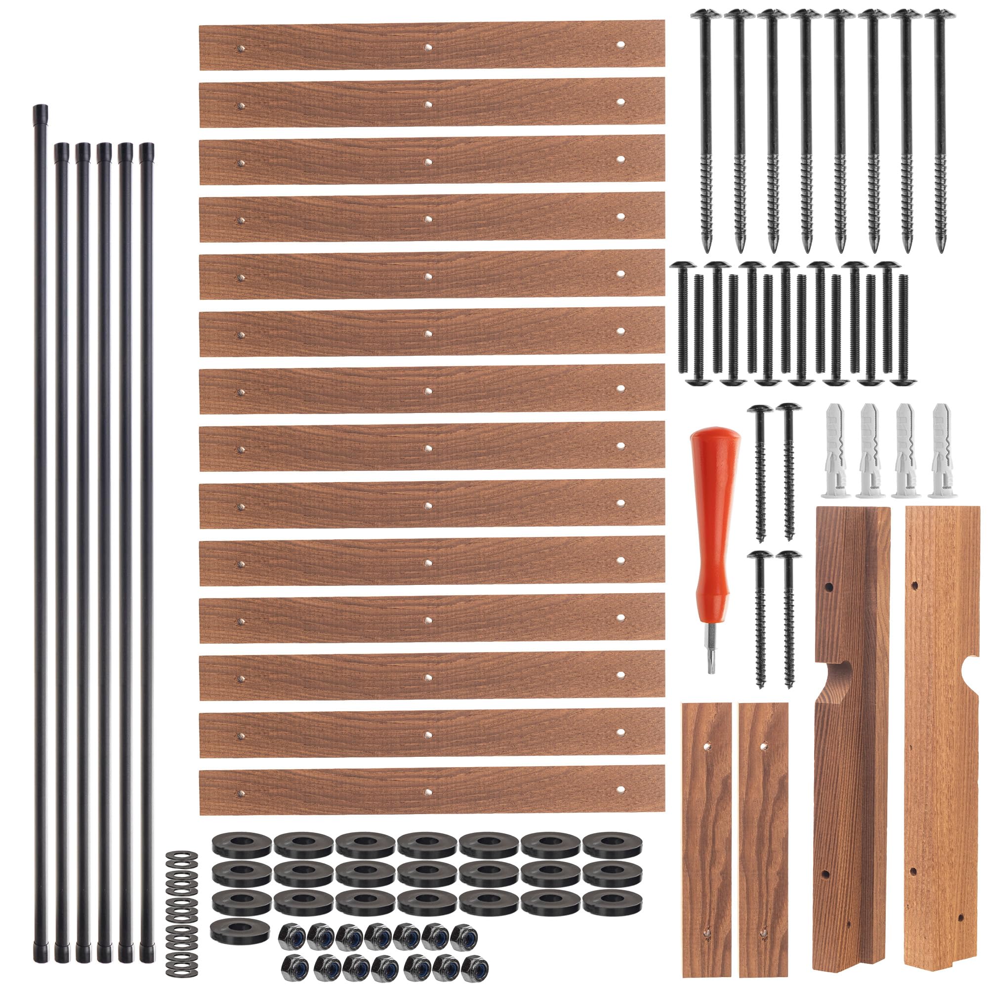 KADAX Faltbarer Trockner zur Selbstmontage, 8m Trockenfläche, Ausziehbarer Standtrockner, Ziehharmonika-Wäscheständer, Klappbarer Turmwäscheständer (85x16.5cm)