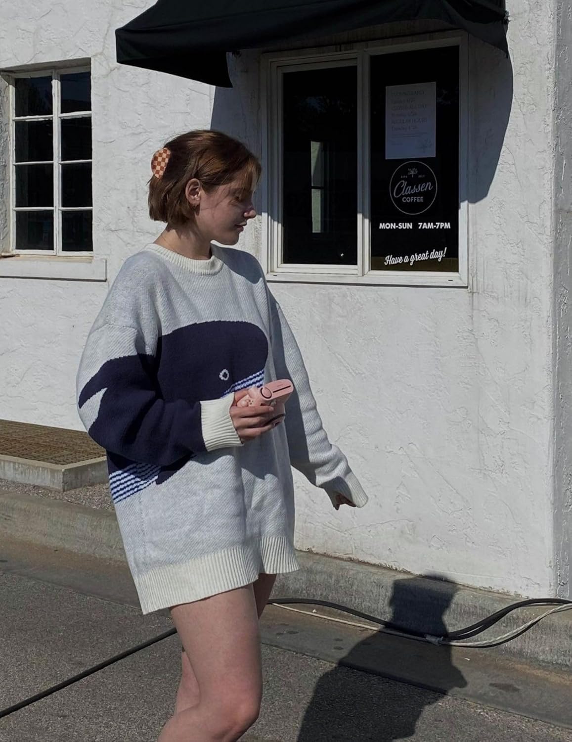 Vamtac Mens Oversized Sweater Vintage Graphic Pullover Crewneck Knit Jumper Y2K Unisex Streetwear 2025 Fall Tops - Image 3