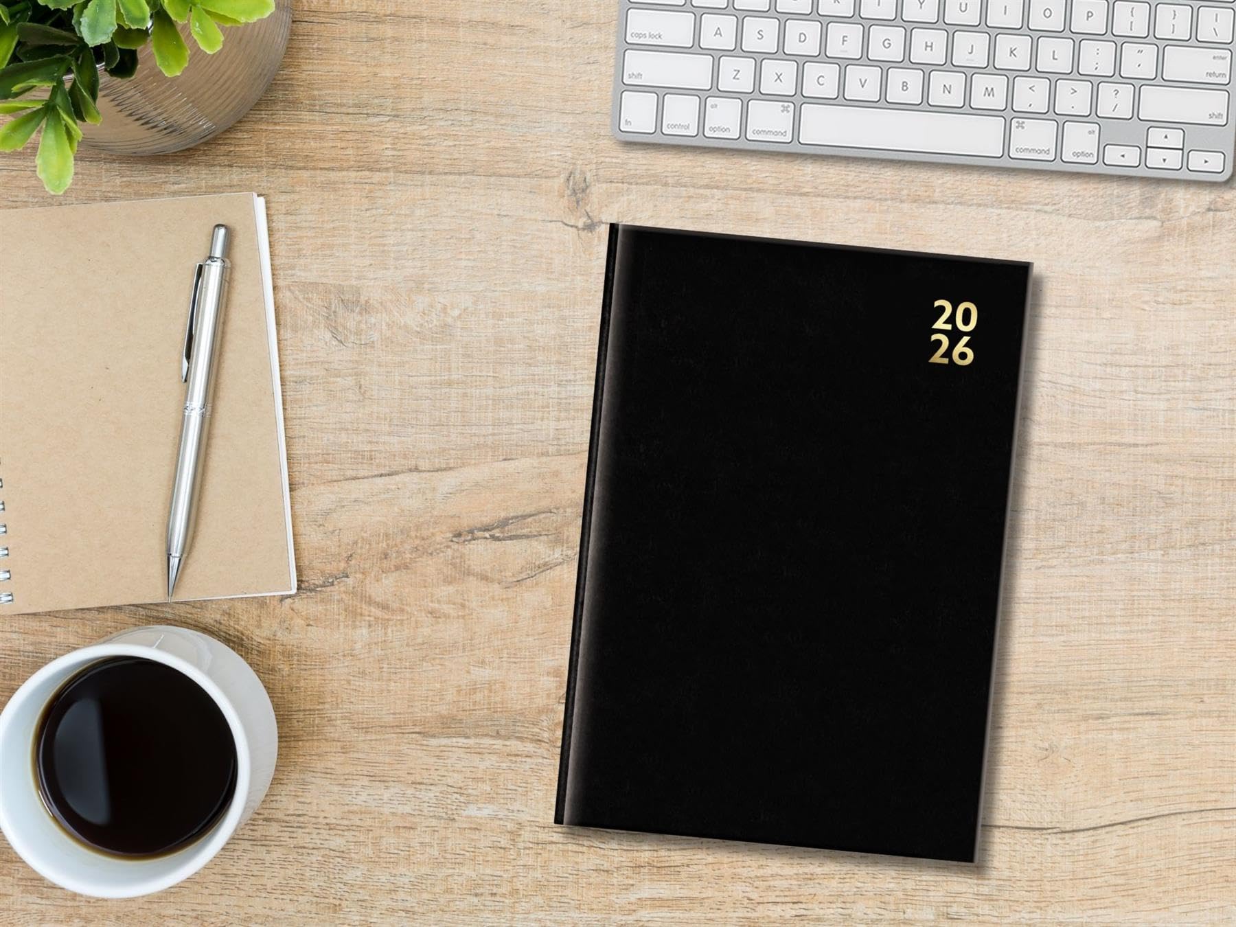 Agenda 2026 Premium De Smart Panda - A4 Planificador 2026 Semana Vista, Oro Rosa - Tapa Blanda, Caja De Regalo - Intervalos De 30 Minutos - Calendario Anual, Diario - En Español