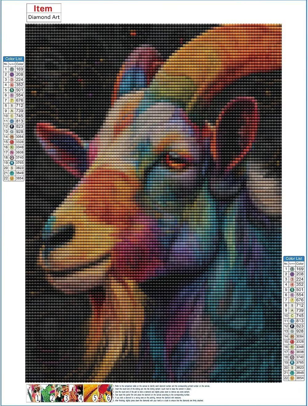 Malarstwo diamentowe, dla dorosłych, obrazy ze znakiem zodiaku, owiec, zestaw do samodzielnego wykonania, mozaika dla początkujących, dzieci, zestaw do majsterkowania, relaks, dekoracja ścienna, 80 x