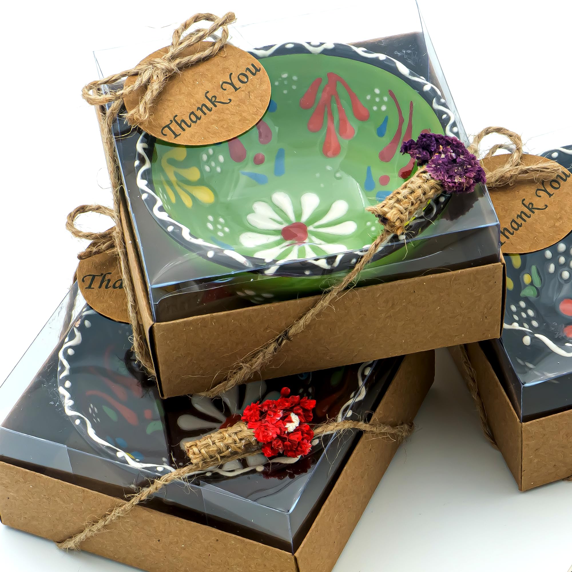 Recuerdos de Boda para Invitados – Cuencos de Cerámica Hechos a Mano | Detalles Elegantes para Bodas, Bautizos y Comuniones, (juego de 30)