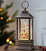 Vista 32 de Linterna de globo de nieve de Navidad, linterna brillante de agua iluminada con cable USB y funciona a baterías, para regalos y decoración de Pesebre