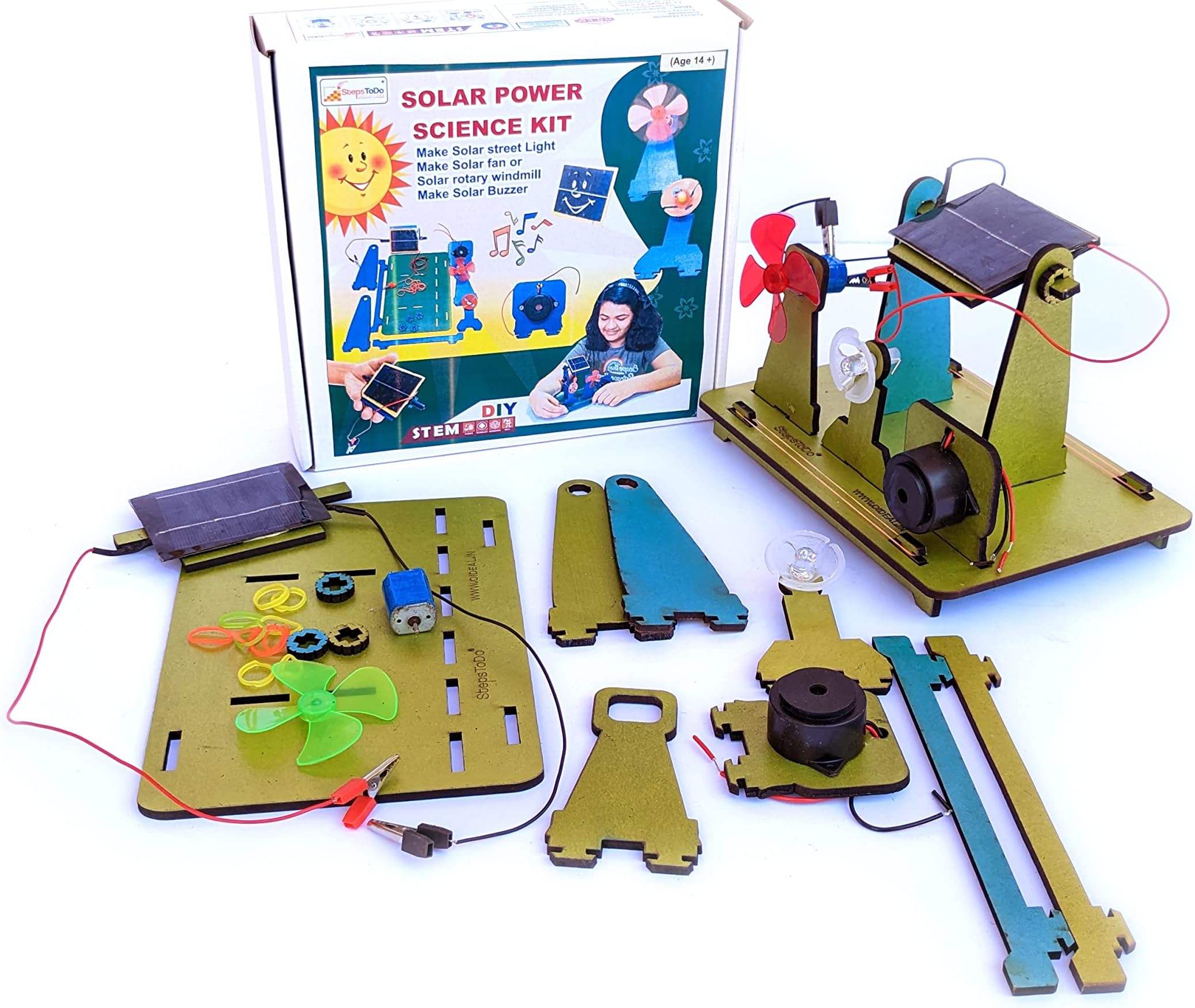 Solar Power Science Kit. Multiple Conversion of Solar Energy. Experimental Learning Study Kit. DIY Science Project Kit. Teaching Aid