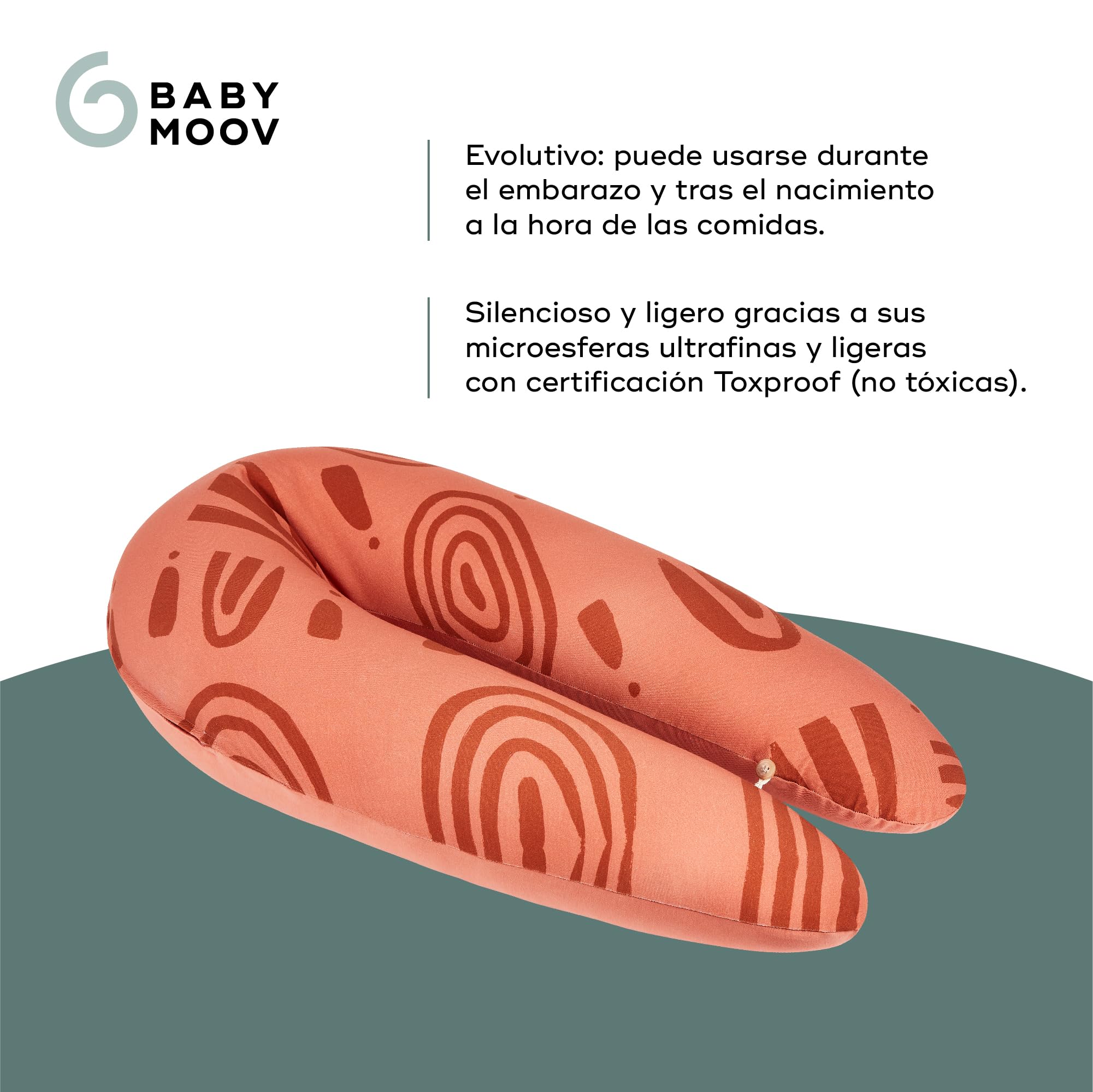 Babymoov B.Love Cojín de Embarazo & Lactancia Earth Terracotta