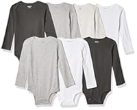 baby-girls 7-pack Long Sleeve Bodysuits
