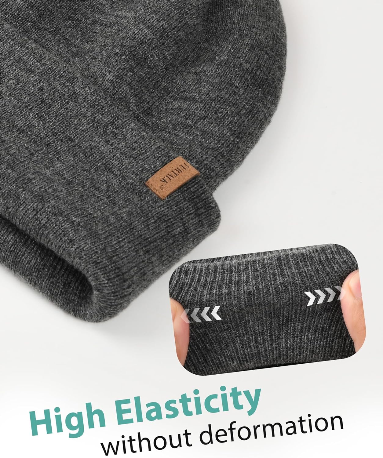 FURTALK Beanie for Men Women Cuffed Thick Knitted Unisex Winter Hat Beanies Skull Cap - Image 7