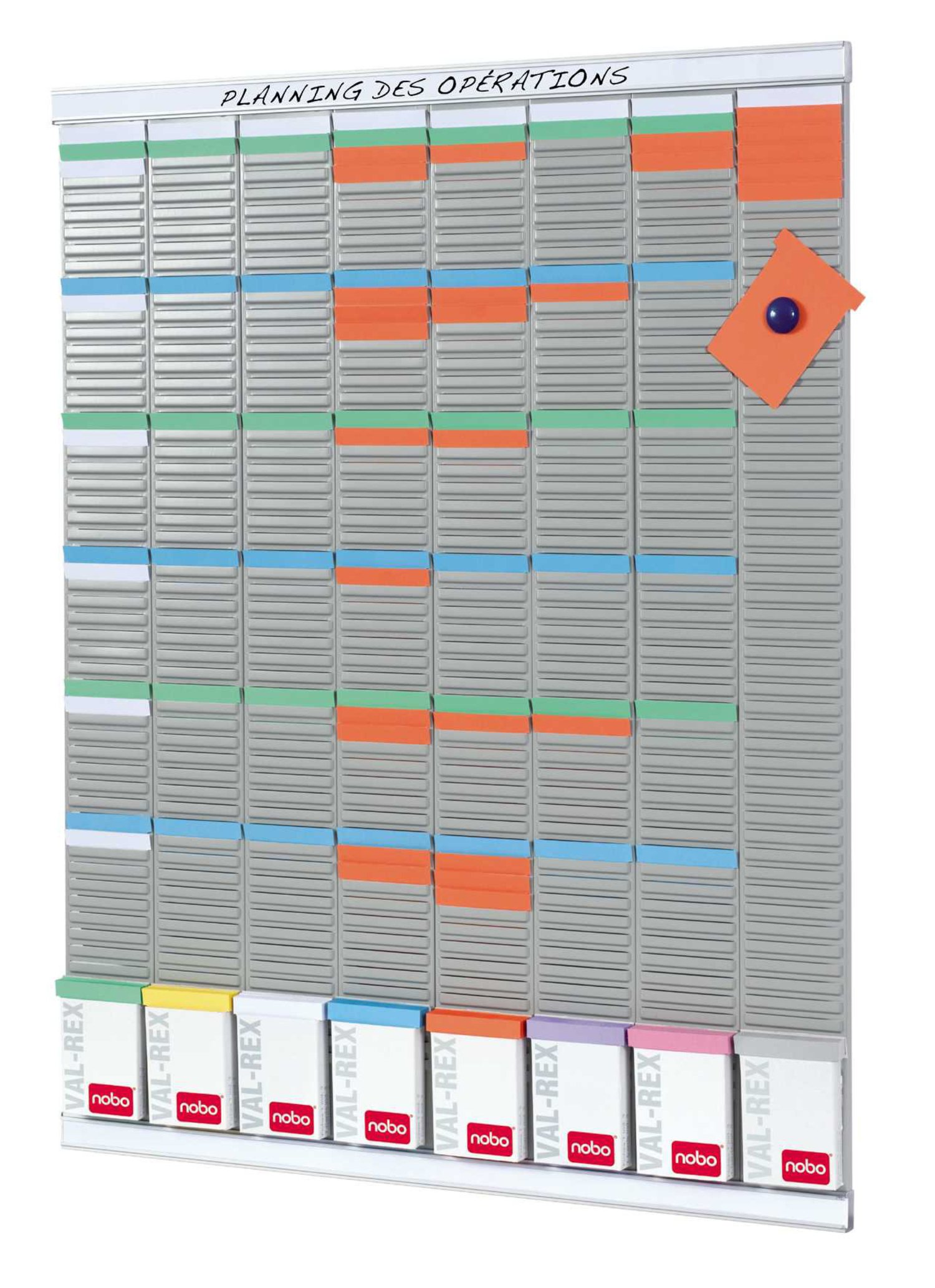 Nobo Whiteboard Kit Week 54 Slots T-Card 8 Columns, 5 Columns, 24 Sleeves  (5 Packs of 100 Cards T3 - Buy Online - 50437953