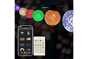 Shatterproof Rainbow String Lights, Create DIY Colors with App