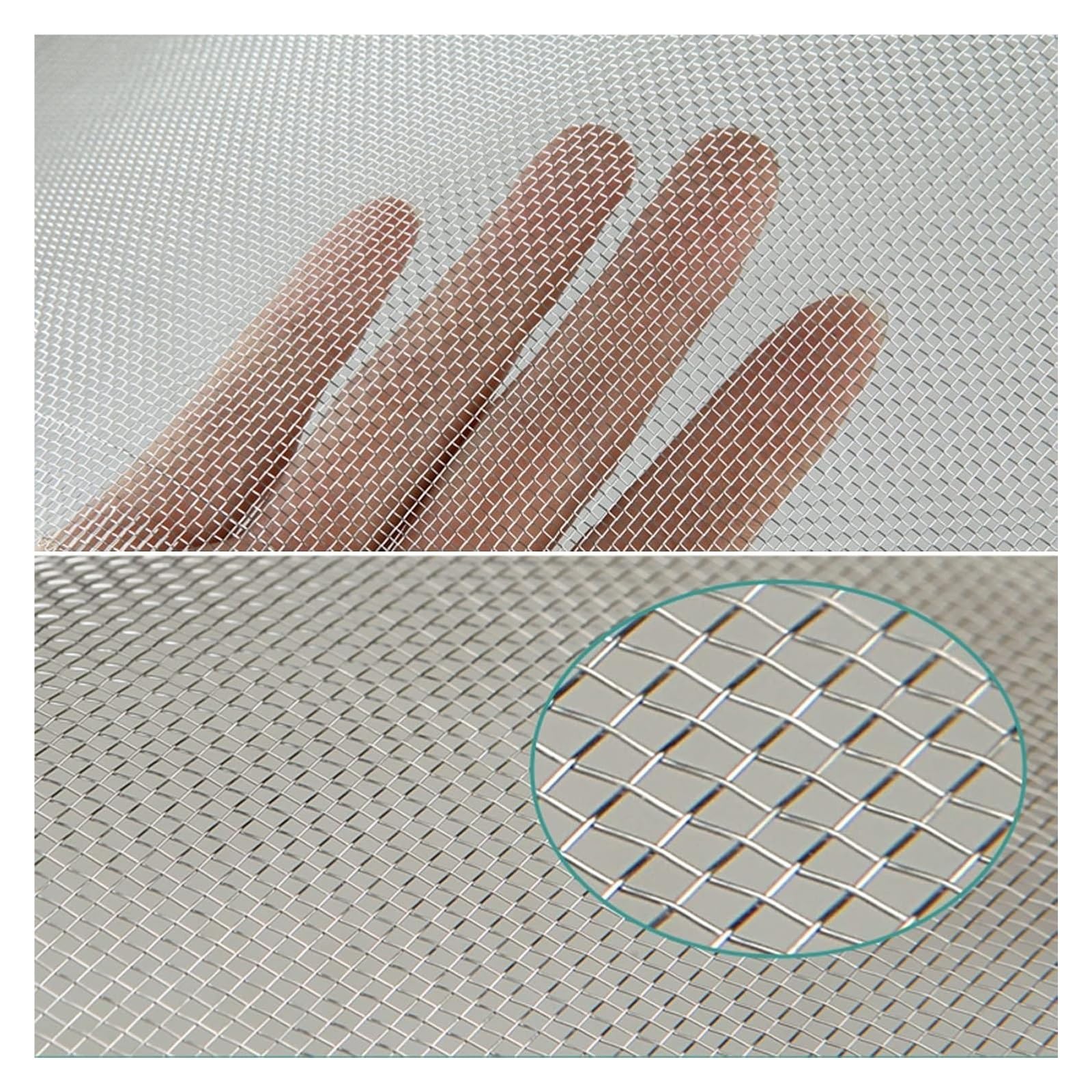 Edelstahl-Mesh-Rolle, fein gewebter Draht, 34 Maschen für Luftziegelbelüftung, 0,9 x 300 cm, langlebiges Material für Heimwerker- und Bastelprojekte