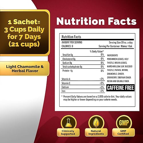 Miniatura 2 de Te Divina | Té de desintoxicación adelgazante durante 7 días | Té de hierbas para control de peso, grasa del vientre y limpieza de colon | Alivio de