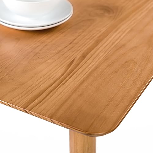 Miniatura 4 de ZINUS Jen - Mesa de comedor de 47 pulgadas, escritorio de cocina de madera maciza, fácil montaje, marrón natural Natural,Espresso