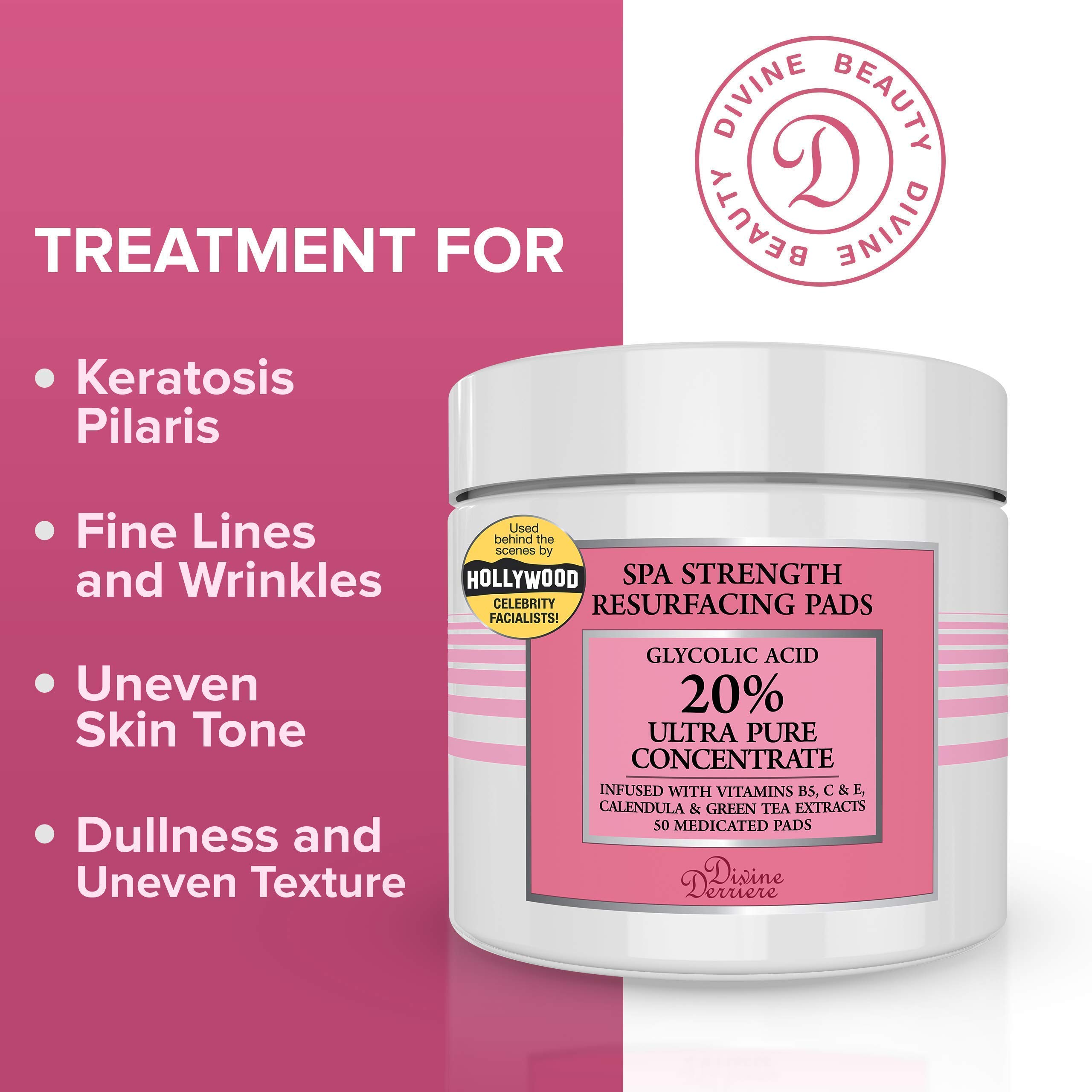 Glycolic Acid Resurfacing Pads with Vitamin B5, C & E, Green Tea