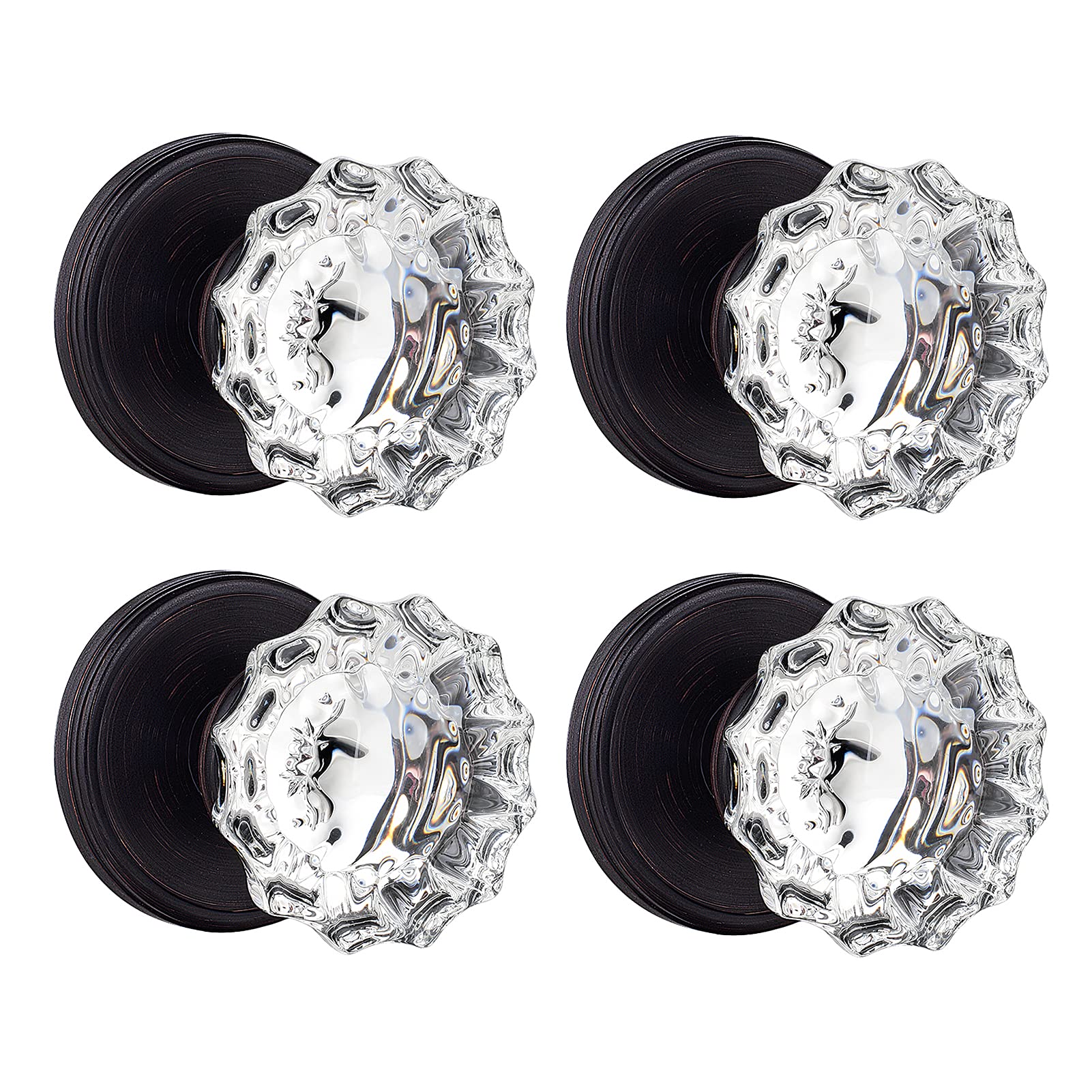 Glass Door Knobs Interior Vintage Privacy Door Knob with Lock — Amazon image 20