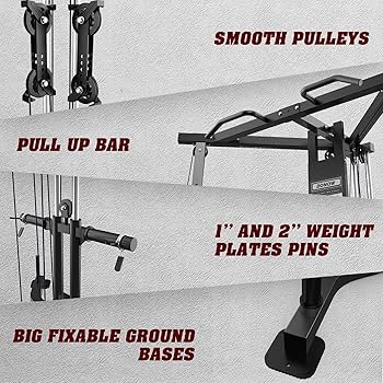 Amazon.co.jp: DONOW ケーブルクロスオーバーマシン、ケーブルフライ