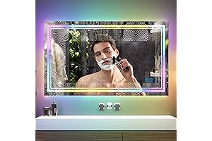 Lvifur: Illuminate Your Bathroom Sanctuary with Vibrant RGB LED Mirror Magic