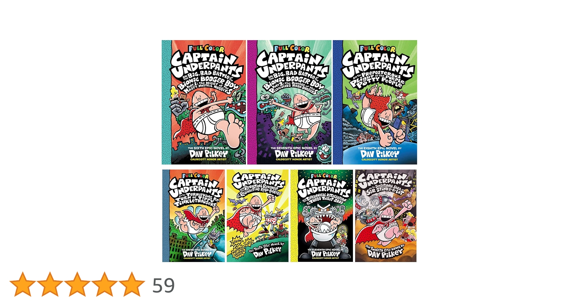 Captain Underpants 14 冊 Newest Release Included! The Captain Underpants Full Color