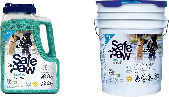 Dog Safe Ice Melts - Is Ice Melt Dangerous? (2023) Safe Paw Non-Toxic Ice Melter Pet Safe