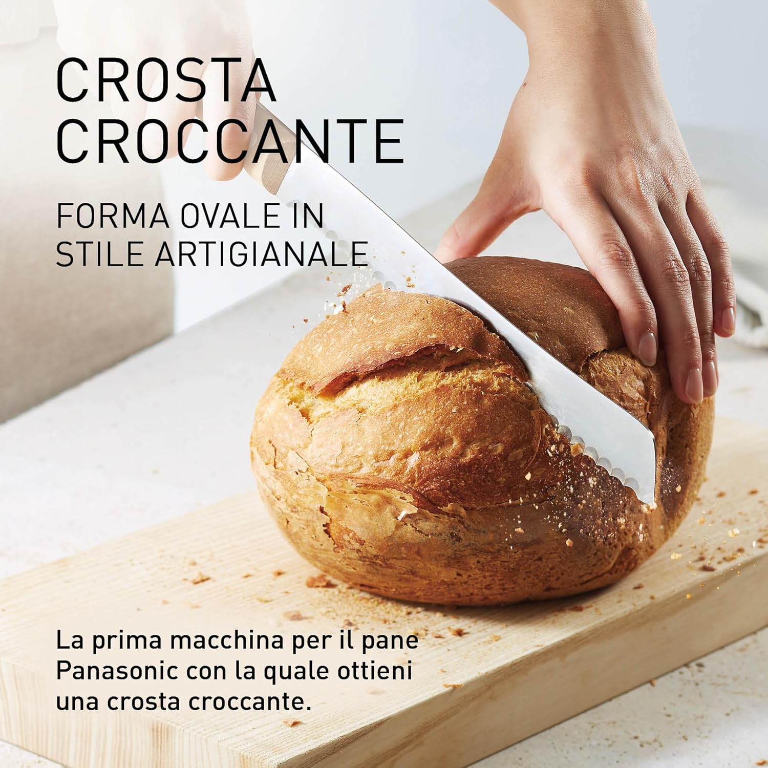 Panasonic SD-ZP2000WXE Macchina per il Pane Automatica Croustina, Pane Croccante, 18 programmi, Rivestimento Cestello in Ceramica, Bianco Panasonic SD-ZP2000WXE Macchina per il Pane Automatica Croustina, Pane Croccante, 18 programmi, Rivestimento Cestello in Ceramica, Bianco