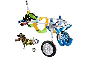 Adjustable Dog Wheelchair for Small Dogs with Back Leg Disabilities