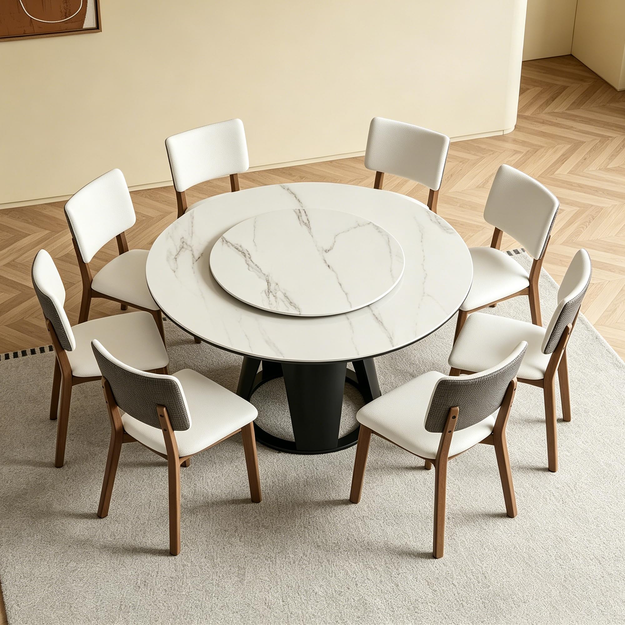 Amazon.com - Montary 9 Piece Dining Table Set, Modern Kitchen