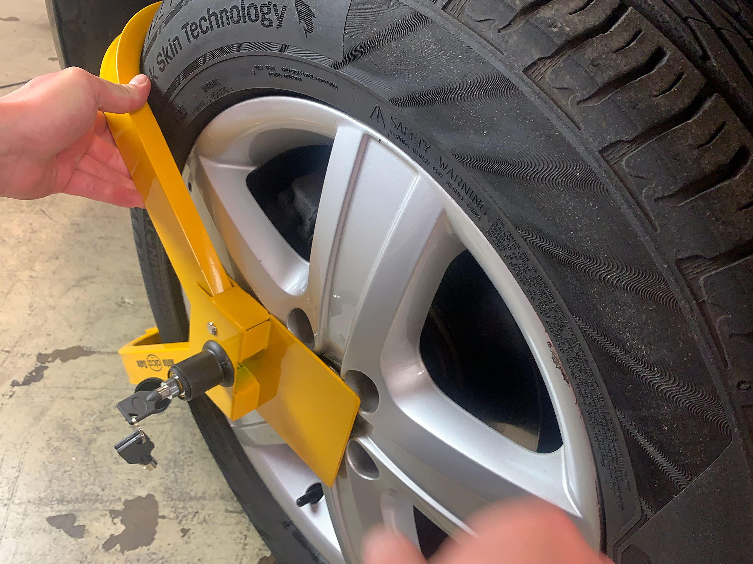 Samochód kempingowy zacisk do furgonetki, wysuwany duży rozmiar 16"-19" do 245 mm Heavy Duty Lock "Tresor XL"