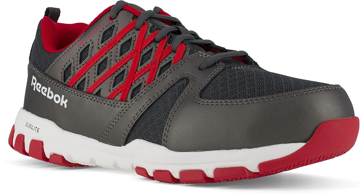 Reebok Men's Rb4042 Sublite Cushion Work Safety Athletic Alloy Toe Shoes