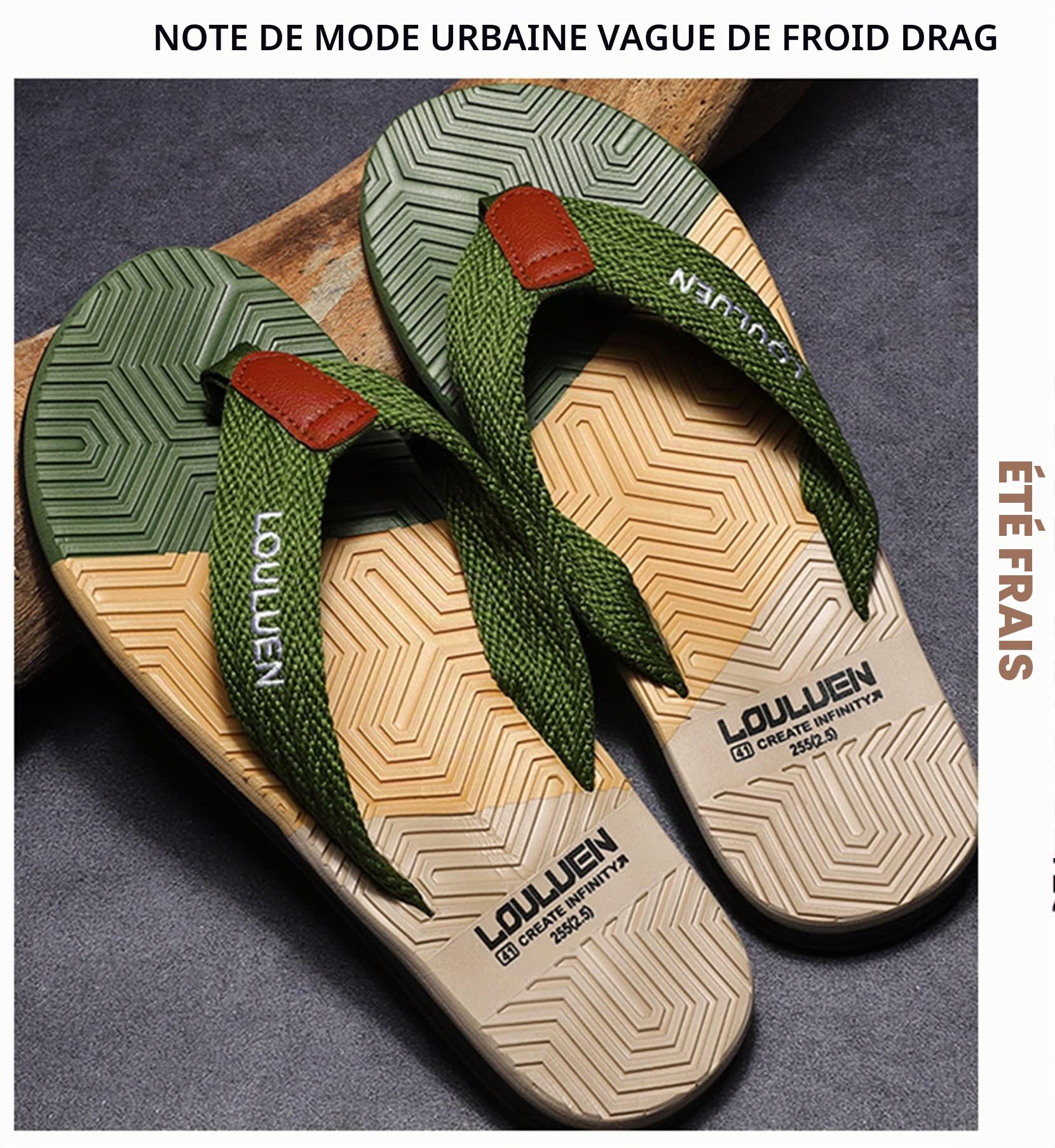 Tongs Homme Plage Tongue Confortable Claquette Antidérapante Ete Flip Flop Légères Sandales Piscine,Taille 39-48 EU